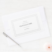 Fettuccine Pasta Rectangle Label Stickers (Umschlag)