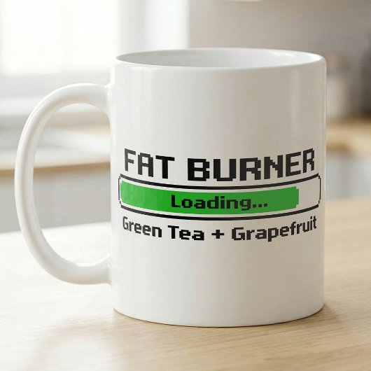 Fettverbrenner-Ladevorgang Grüntee-Grapefruit-Reze Kaffeetasse