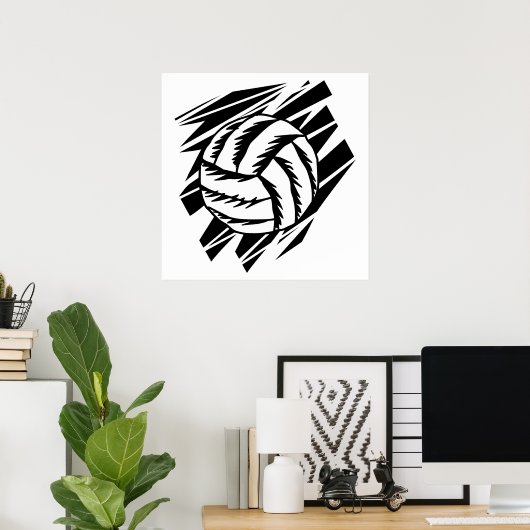 Fettvolleyball Poster (Heimbüro)
