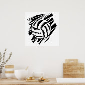 Fettvolleyball Poster (Küche)