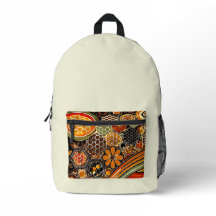 Fettwabe-Backpack | Retro-Bienendesign