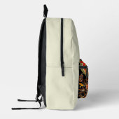 Fettwabe-Backpack | Retro-Bienendesign Bedruckter Rucksack (Links)