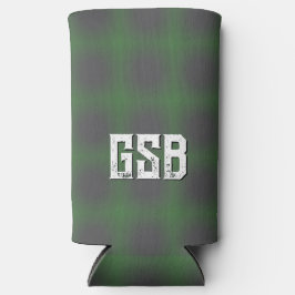 Fettweißer Mit Monogramm-grüner Seltzer kann kühle Selters Dosenkühler