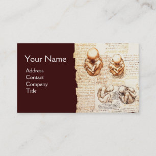 Fetus in der Frau, Obstetriken, Gynäkologie, Mediz Visitenkarte