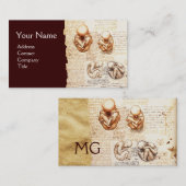 Fetus in der Frau, Obstetriken, Gynäkologie, Mediz Visitenkarte (Vorne/Hinten)