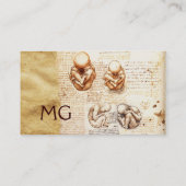 Fetus in der Frau, Obstetriken, Gynäkologie, Mediz Visitenkarte (Rückseite)