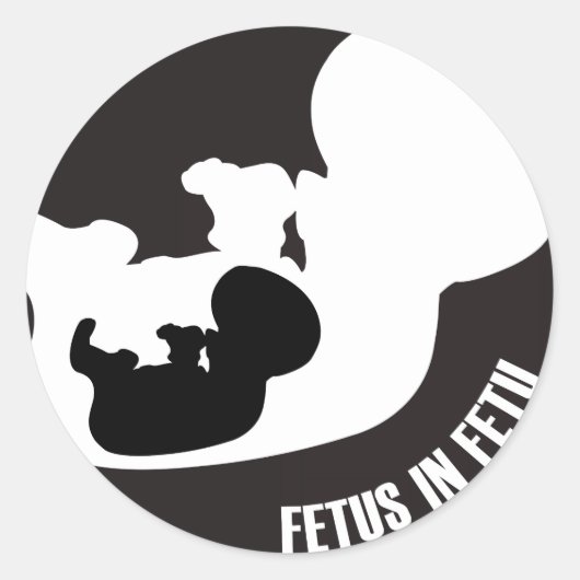 Fetus Round Sticker (Vorderseite)