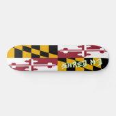 Fetzen-Maryland-Flaggen-Skateboard Skateboard (Horizontal)