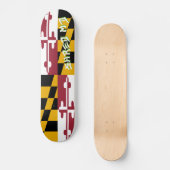 Fetzen-Maryland-Flaggen-Skateboard Skateboard (Vorderseite)