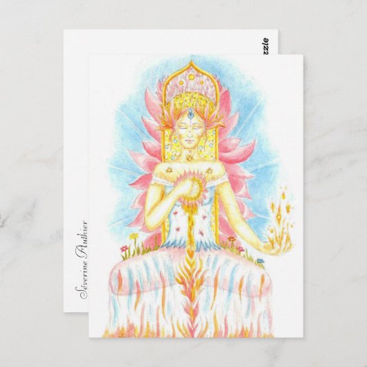 Feu intérieur postkarte (Vorne/Hinten)