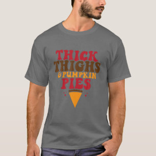 Feuchte dicke Oberschenkel und Kürbiskiefer Hallow T-Shirt
