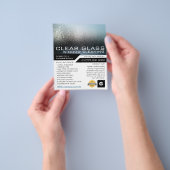 Feuchte Fenster, Fensterreinigung Werbung Flyer (Gruppe)
