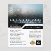 Feuchte Fenster, Fensterreinigung Werbung Flyer (Vorne)