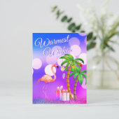 Feuchte Flamingo Tropical Beach Weihnachten (Stehend Vorderseite)