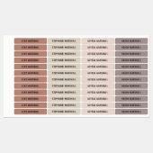 Feuchte neutrale farbcodierte Kinder Wassersichere Etiketten (Blatt)