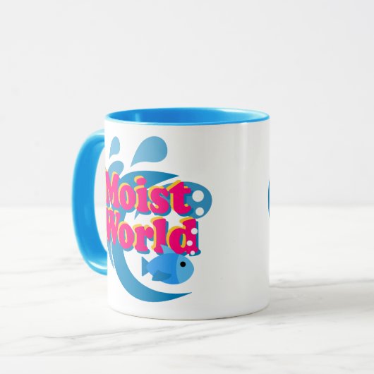 Feuchte WeltTasse Tasse (Vorderseite Links)