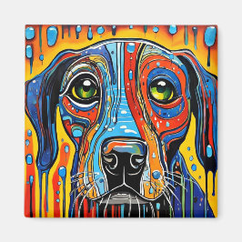 Feuchter Hund Magnet