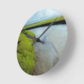 Feuchtgebiete Runde Wanduhr (Winkel)
