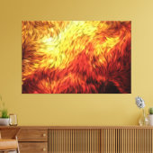 Feuer 1 überwundene Canvas Leinwanddruck (Insitu (Wohnzimmer))