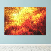 Feuer 1 überwundene Canvas Leinwanddruck (Insitu (Holzboden))