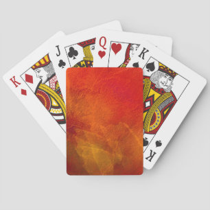 Feuer - Abstrakte Hintergrundmusik in Deep Orange Spielkarten