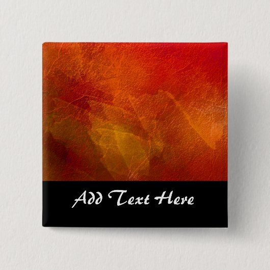 Feuer - Abstrakte Kunst in Orange, Gelb, Rot Button (Vorderseite)