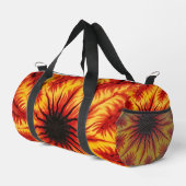 Feuer-Abstraktmuster-Gear-Tasche Weekender Duffle Bag (Rechte Ecke)