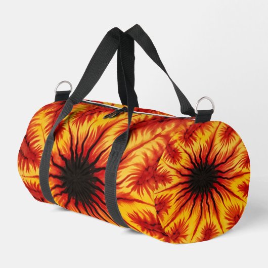 Feuer-Abstraktmuster-Gear-Tasche Weekender Duffle Bag (Linke Seite)