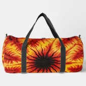Feuer-Abstraktmuster-Zahnrad-Tasche Monogramm Duffle Bag (Vorderseite)