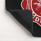Feuer-Abteilung/Feuerwehrmann-Malteserkreuz Mousepad (Ecke)