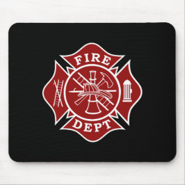 Feuer-Abteilung/Feuerwehrmann-Malteserkreuz Mousepad