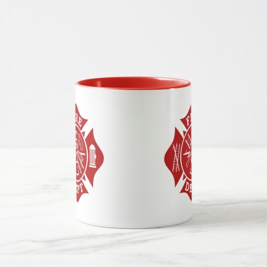 Feuer-Abteilung/Feuerwehrmann-Malteserkreuz-Tasse Tasse (Zentrum)