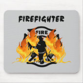 Feuer-Abteilungs-Flammen Mousepad (Vorne)