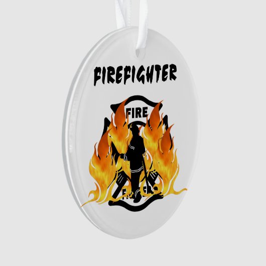 Feuer-Abteilungs-Flammen Ornament (Vorderseite)