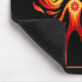 Feuer Alien Mousepad (Ecke)