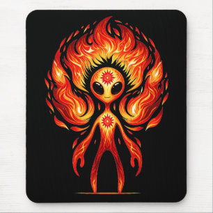 Feuer Alien Mousepad