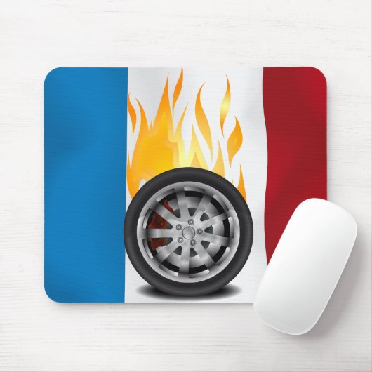 Feuer, Alloy - Frankreich Mousepad (Mit Mouse)