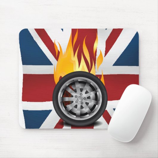 Feuer, Alloy Großbritannien Mousepad (Mit Mouse)