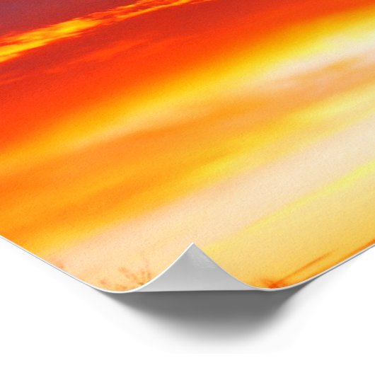 Feuer am Himmel Poster (Ecke)