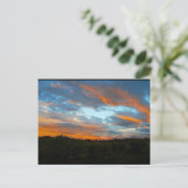 Feuer am Himmel Postkarte (Stehend Vorderseite)