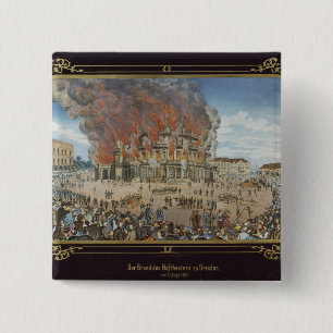 Feuer am königlichen Theater in Dresden Button