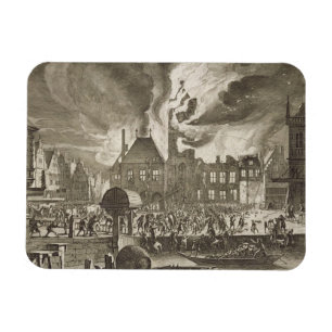 Feuer an alten AmsterdamRathaus, 165 am 17. Juli Magnet