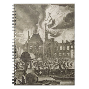 Feuer an alten AmsterdamRathaus, 165 am 17. Juli Notizblock