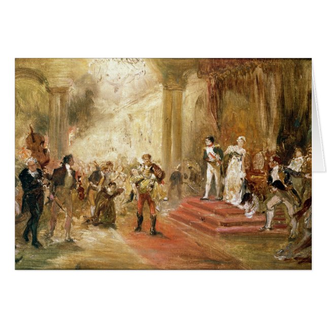 Feuer an der österreichischen Botschaft (Öl auf (Vorderseite (Horizontal))