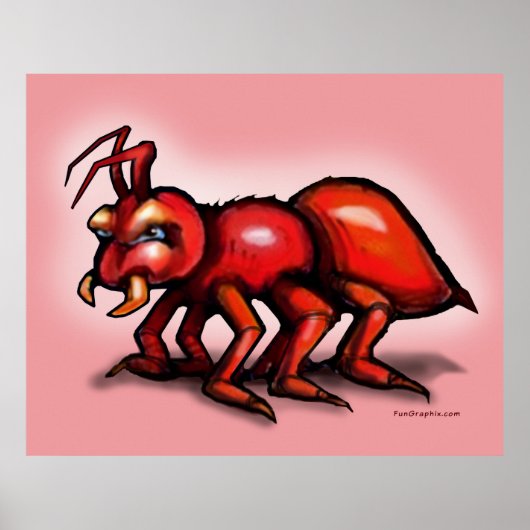 Feuer-Ant-Poster Poster (Vorne)