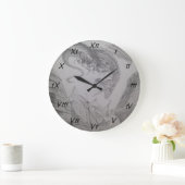 Feuer-atmendrache, der Wikinger-Boot in Angriff Große Wanduhr (Zuhause)