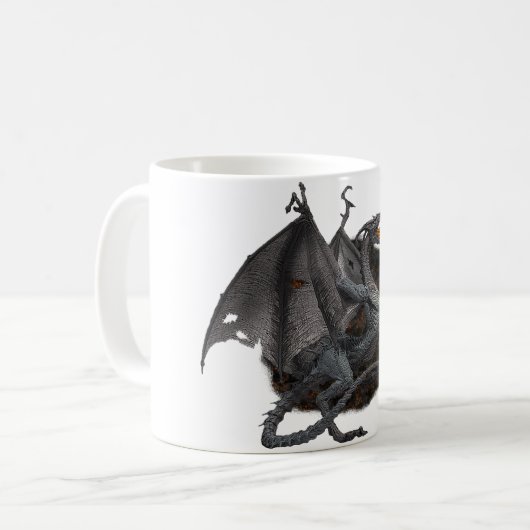 Feuer-Atmendrache Kaffeetasse (Vorderseite Links)