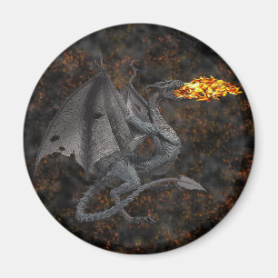 Feuer-Atmendrache Magnet