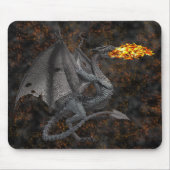 Feuer-Atmendrache Mousepad (Vorne)
