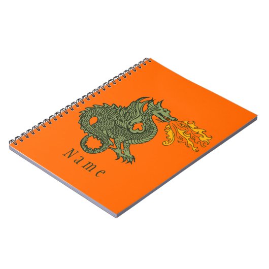 Feuer-atmendrache Notizblock (Linke Seite)